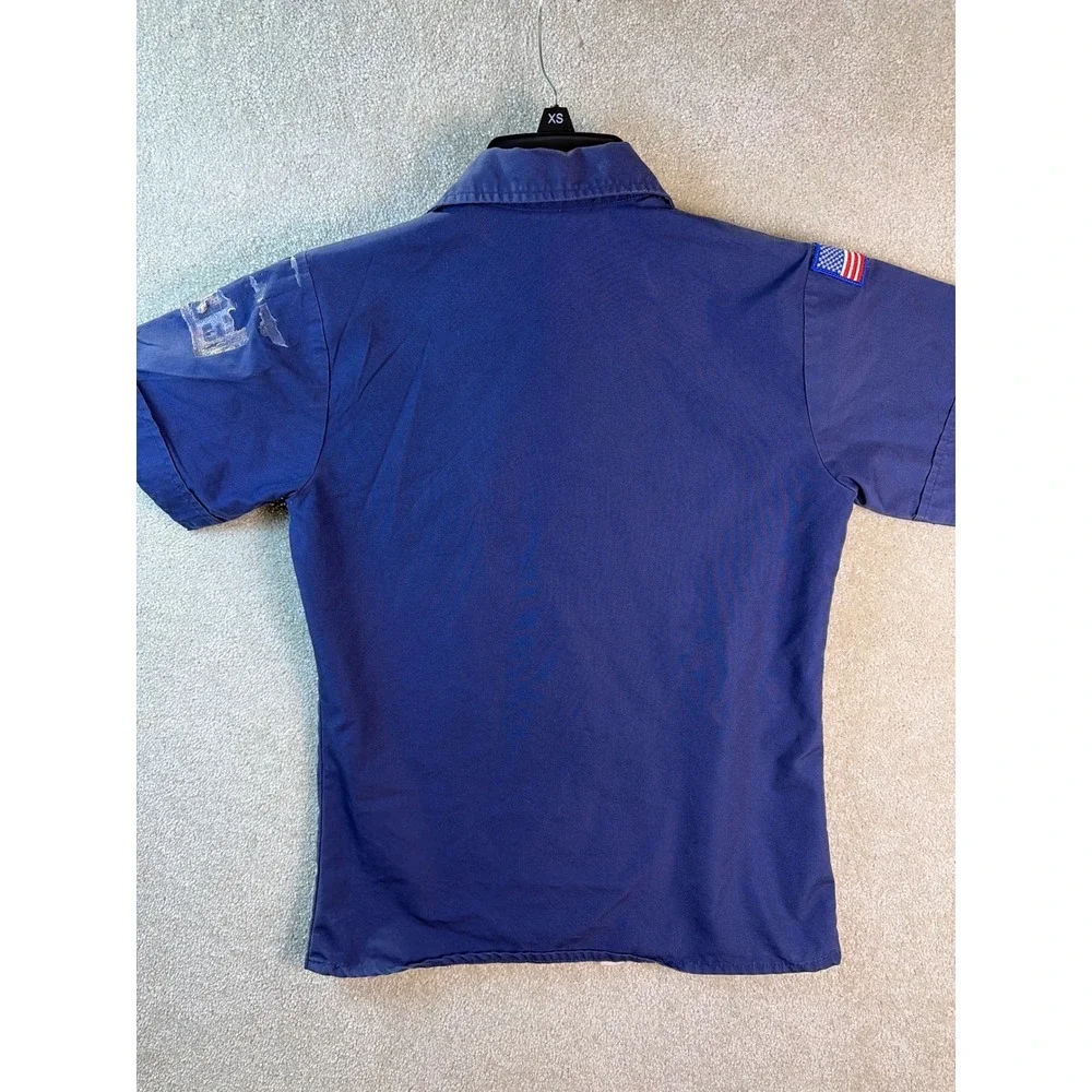 Boy Scouts of America Youth Medium Official Uniform‎ Shirt Short Sleeve Blue